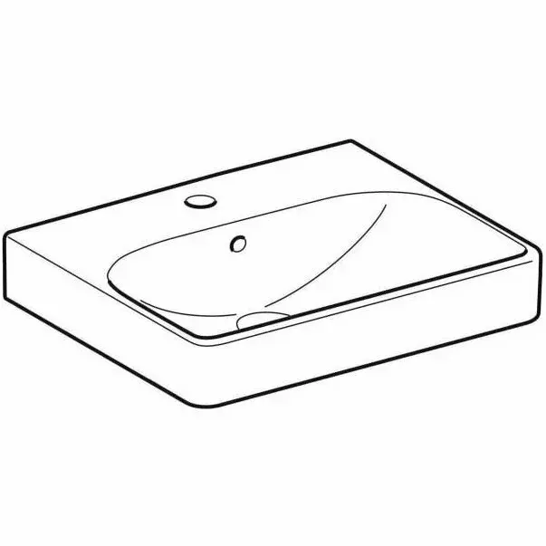 Lavoar pe mobilier Geberit Smyle Square 50 cm [3]