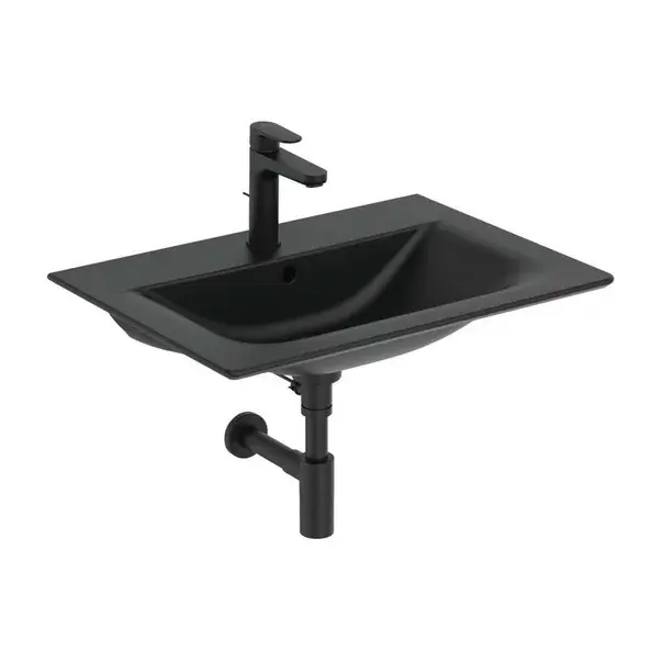 Lavoar pe mobilier Ideal Standard Connect Air 64x46 cm negru mat [3]