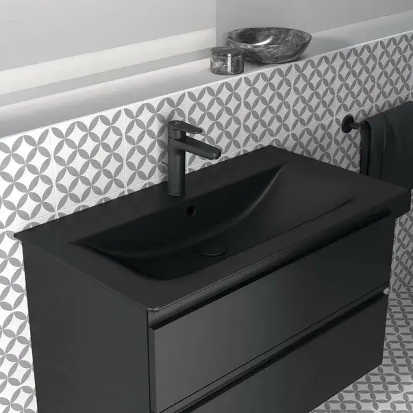 Lavoar pe mobilier Ideal Standard Connect Air 84x46 cm negru mat [6]