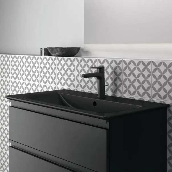 Lavoar pe mobilier Ideal Standard Connect Air 84x46 cm negru mat [5]