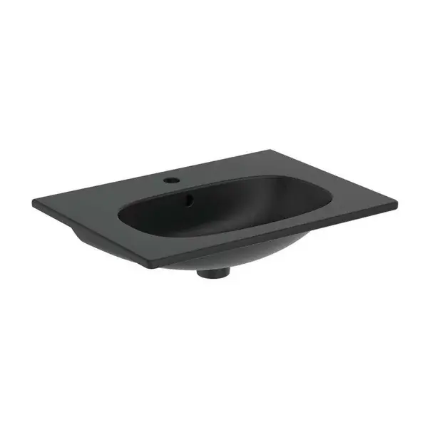 Lavoar pe mobilier Ideal Standard Tesi 63x45 cm negru mat [1]