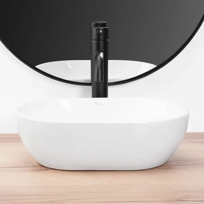 Lavoar pentru blat Amelia Mini Alb, Rea [3]