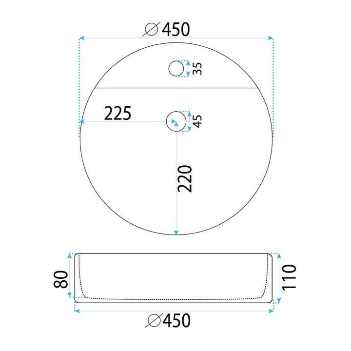 Lavoar pentru blat REA Ronda [6]