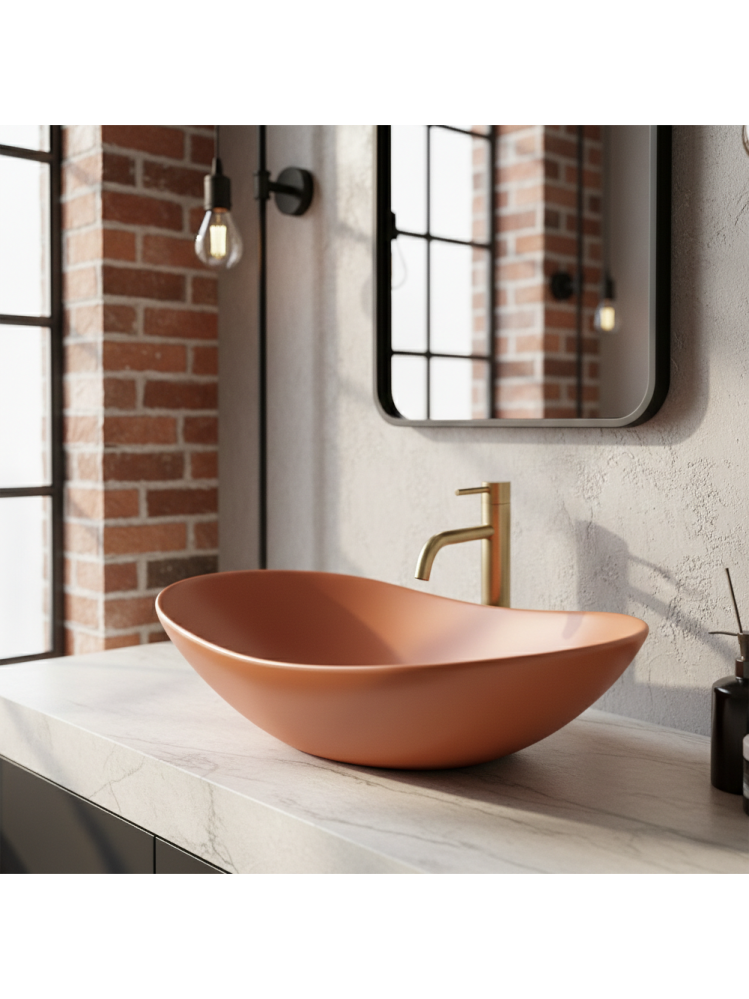 Lavoar pentru blat Rea Royal Cinnamon Matt [6]