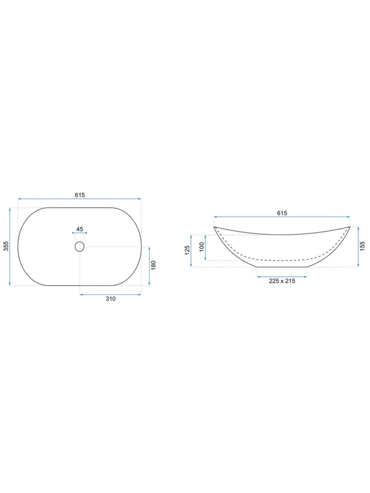 Lavoar pentru blat Rea Royal Cinnamon Matt [8]