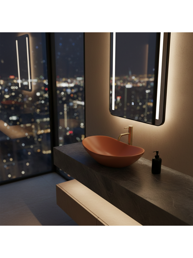 Lavoar pentru blat Rea Royal Cinnamon Matt [4]