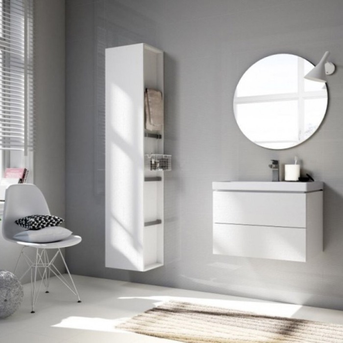 Lavoar pentru mobilier Cersanit, City, 50 cm, alb [7]