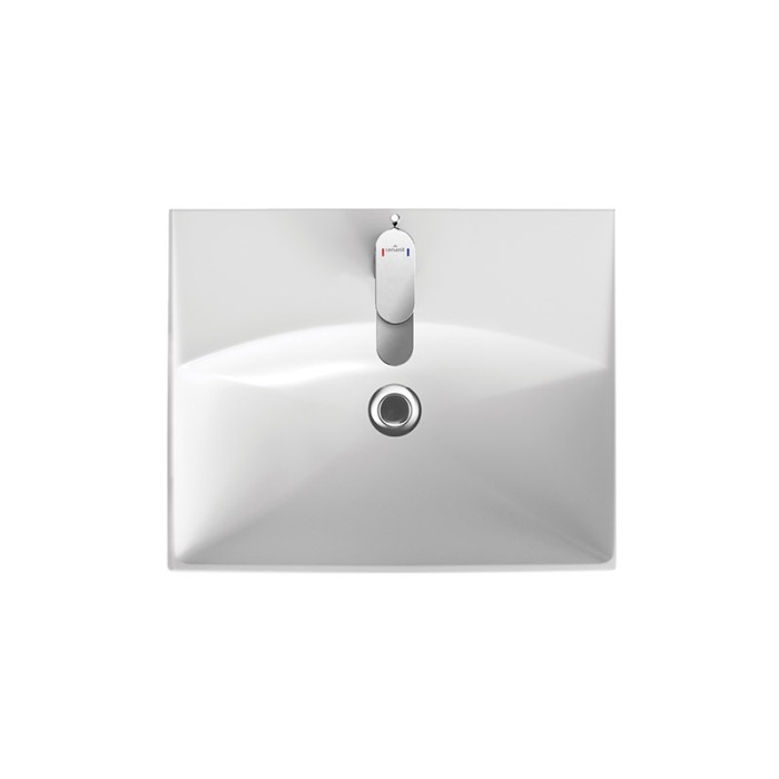 Lavoar pentru mobilier Cersanit, City, 50 cm, alb [5]