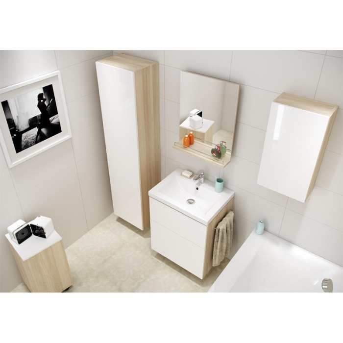 Lavoar pentru mobilier Cersanit, Como, 80 cm, alb [3]
