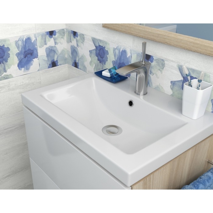Lavoar pentru mobilier Cersanit, Como, 80 cm, alb [4]