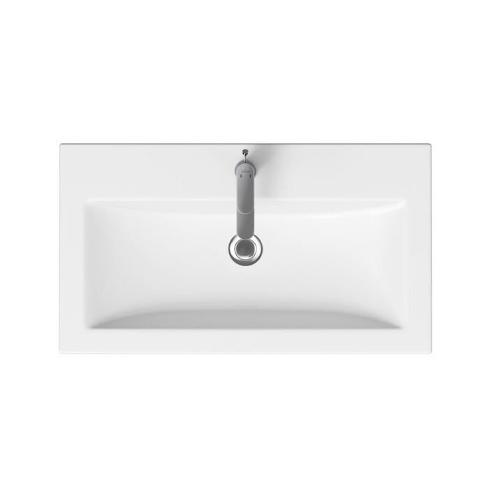 Lavoar pentru mobilier Cersanit, Como, 80 cm, alb [5]