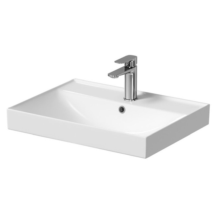 Lavoar pentru mobilier, Cersanit, Larga, dreptunghiular, 60 cm, alb [1]