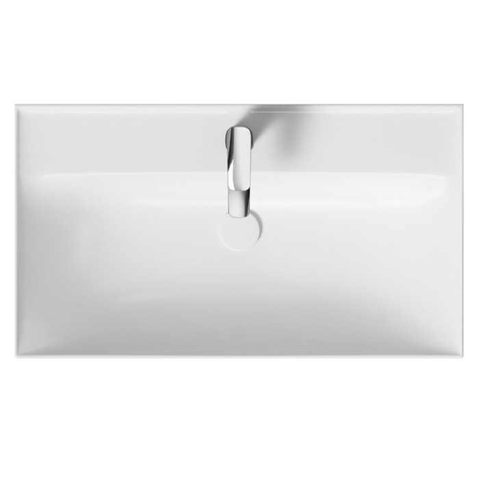 Lavoar pentru mobilier, Cersanit, Larga, dreptunghiular, 80 cm, alb [3]