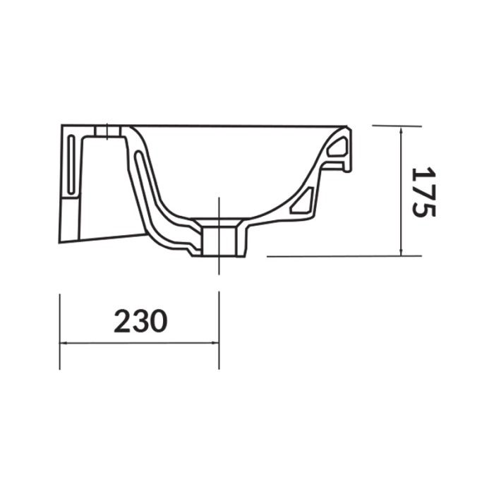 Lavoar pentru mobilier, Cersanit, Moduo, 80 cm, alb [4]