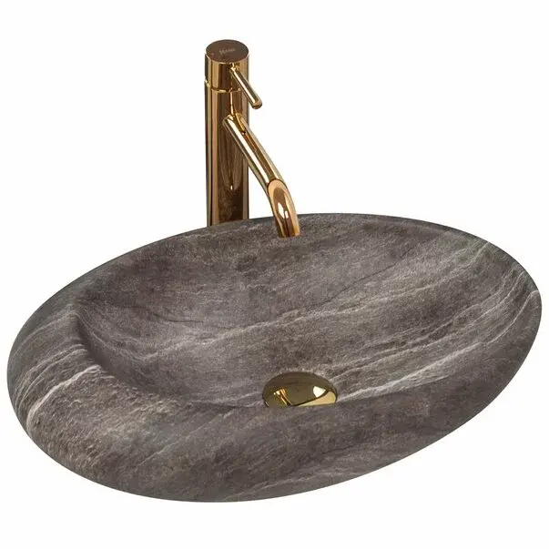 Lavoar stil piatra gri pe blat Rea Roxy Stone Grey 49 cm [1]