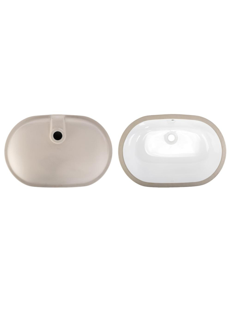 Lavoar sub blat Rea Vena alb lucios oval 635x427x205 mm ceramica sanitara [8]