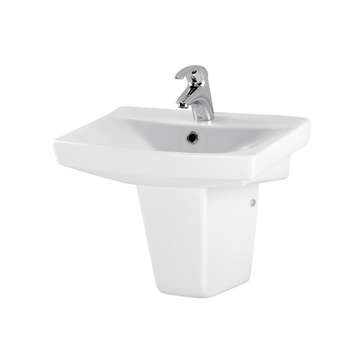 Lavoar suspendat Cersanit, Carina, 50 cm, alb [6]
