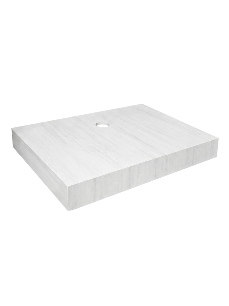 Lavoar suspendat cu raft Rea Apollo Muralto Roma 70 mat gri imitatie piatra 700x500 mm [2]