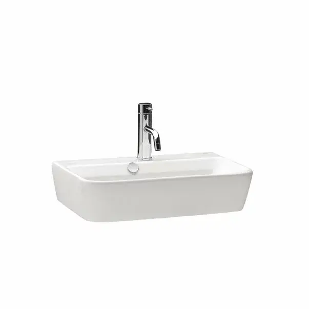 Lavoar suspendat Gala Emma Square alb lucios 50 cm GAL2708001 [2]