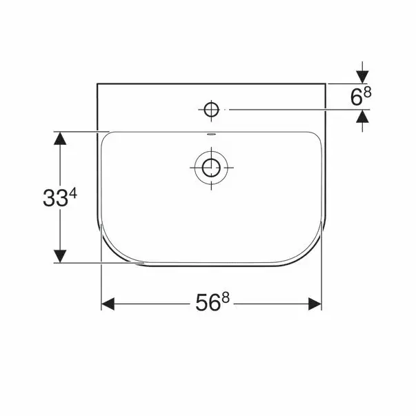 Lavoar suspendat Geberit Smyle 60 cm [3]