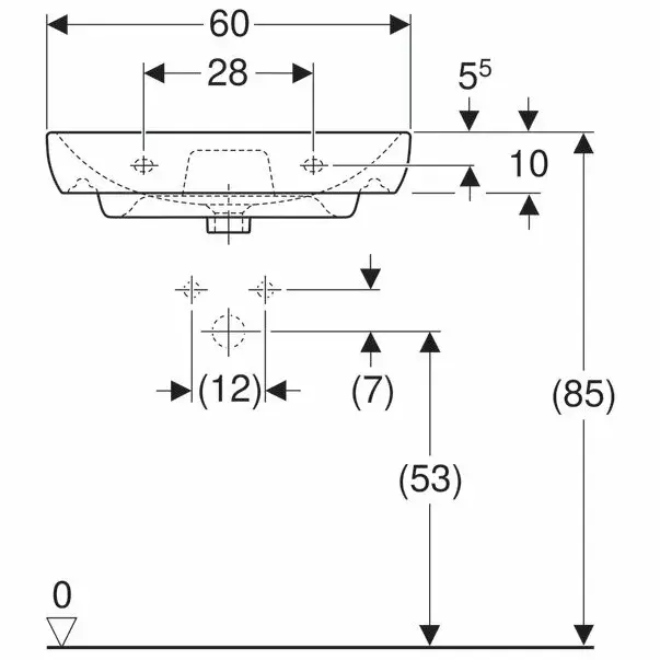 Lavoar suspendat Geberit Smyle 60 cm [4]