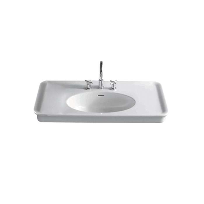 Lavoar suspendat, Hatria, Dolcevita, 100 cm, alb [1]