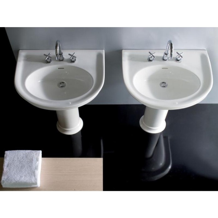 Lavoar suspendat, Hatria, Dolcevita, 70 cm, alb [4]