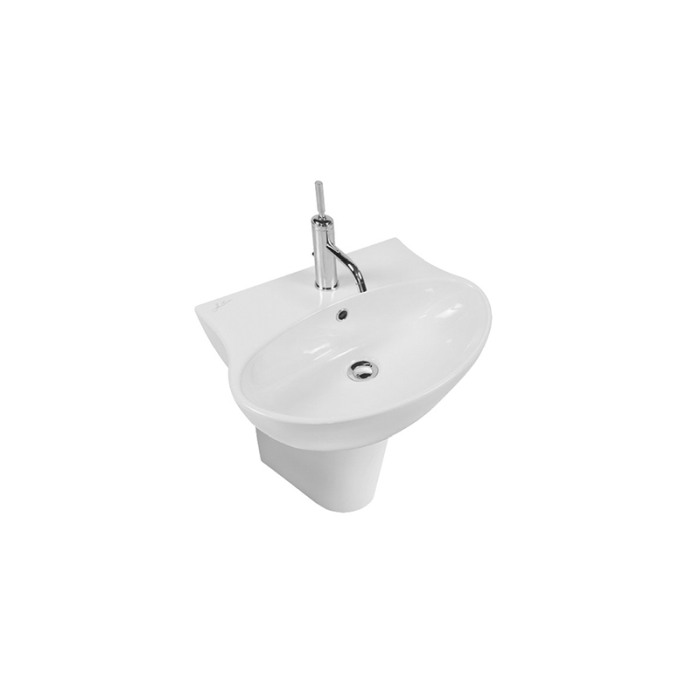 Lavoar suspendat, Hatria, Nido, 56 cm, alb [1]
