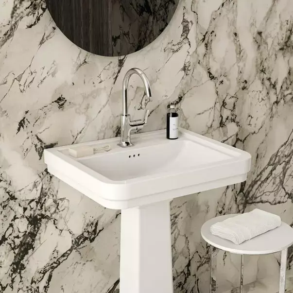 Lavoar suspendat Ideal Standard Atelier Calla alb lucios 62 cm cu orificiu baterie si preaplin [3]