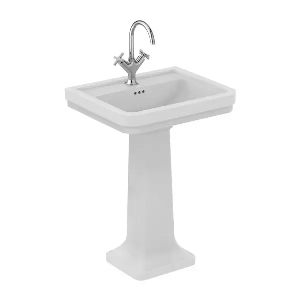 Lavoar suspendat Ideal Standard Atelier Calla alb lucios 62 cm cu orificiu baterie si preaplin [10]