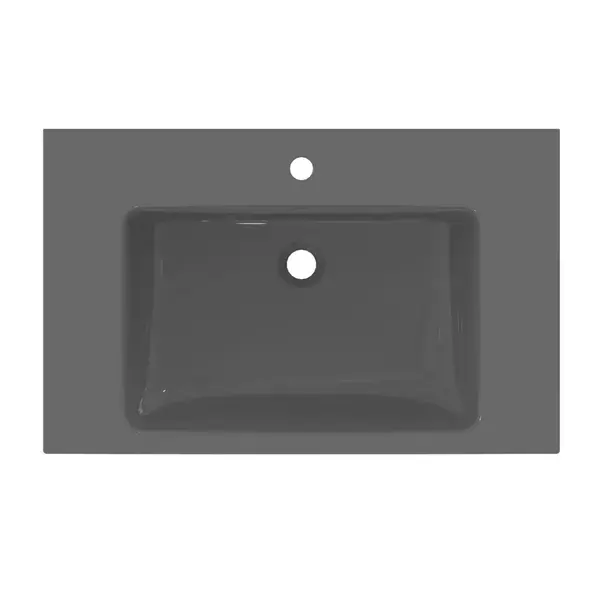 Lavoar suspendat Ideal Standard i.life B gri lucios 81 cm cu orificiu baterie si preaplin [10]