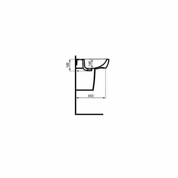 Lavoar suspendat Ideal Standard Tempo 55 cm [5]