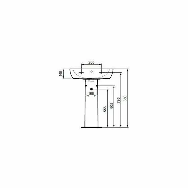 Lavoar suspendat Ideal Standard Tempo 55 cm [3]
