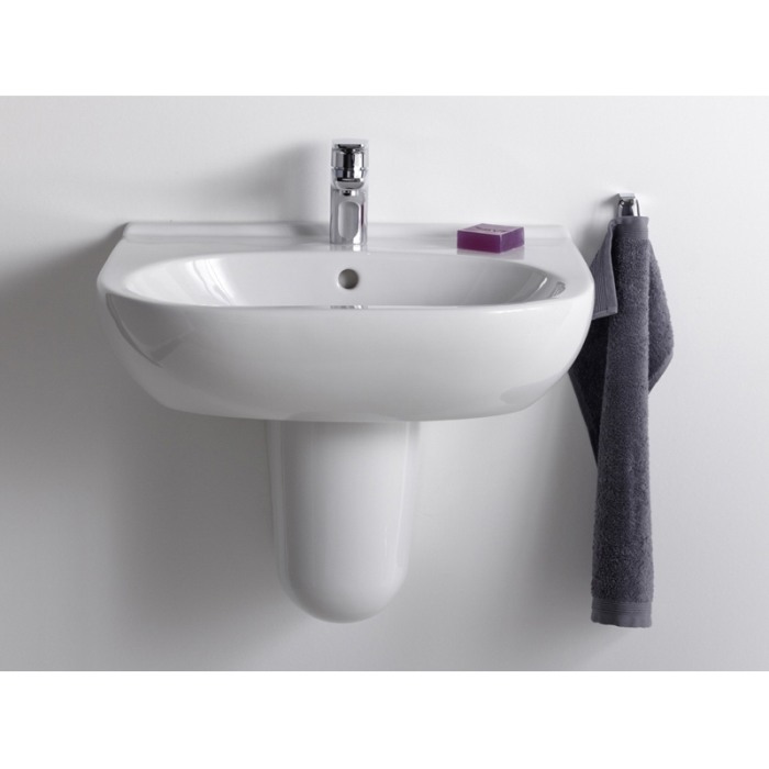 Lavoar suspendat Villeroy & Boch, O.Novo, cu preaplin, 65 cm, alb alpin [3]