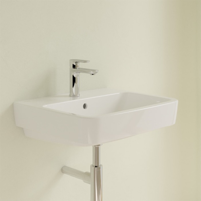 Lavoar suspendat, Villeroy & Boch, O.Novo, dreptunghiular, 55 cm, alb [3]