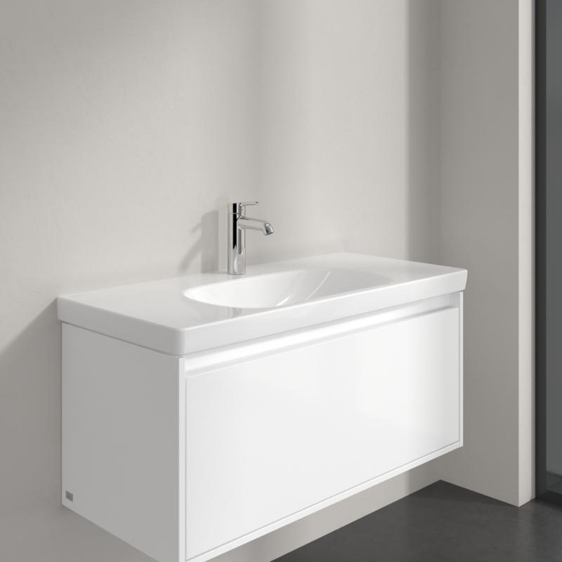 Lavoar suspendat Villeroy & Boch Skyla 100 cm, TitanCeram, CeramicPlus, alb alpin [2]
