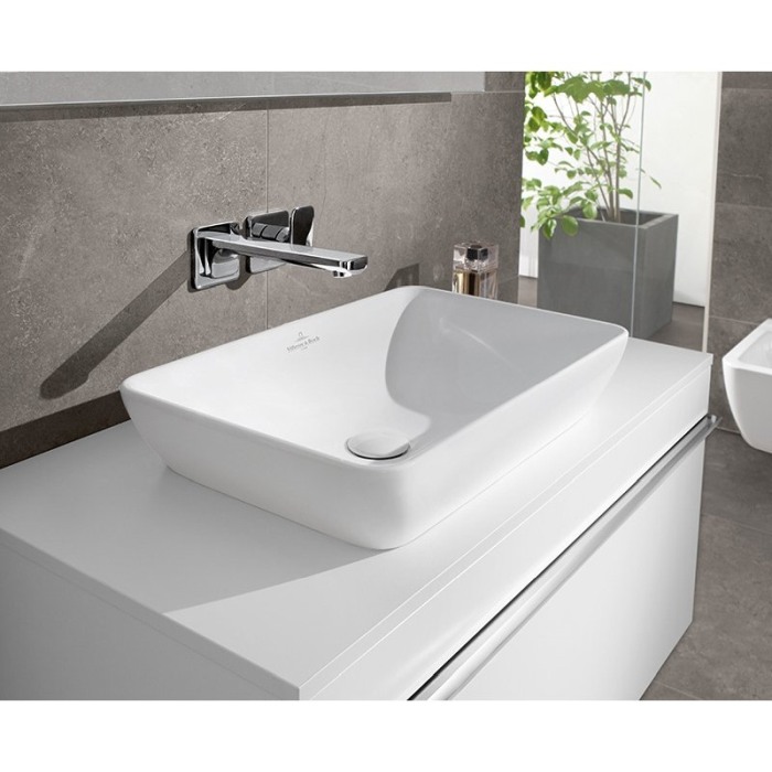 Lavoar Villeroy & Boch, Venticello, 55 cm, dreptunghiular, pentru mobilier, alb alpin [3]