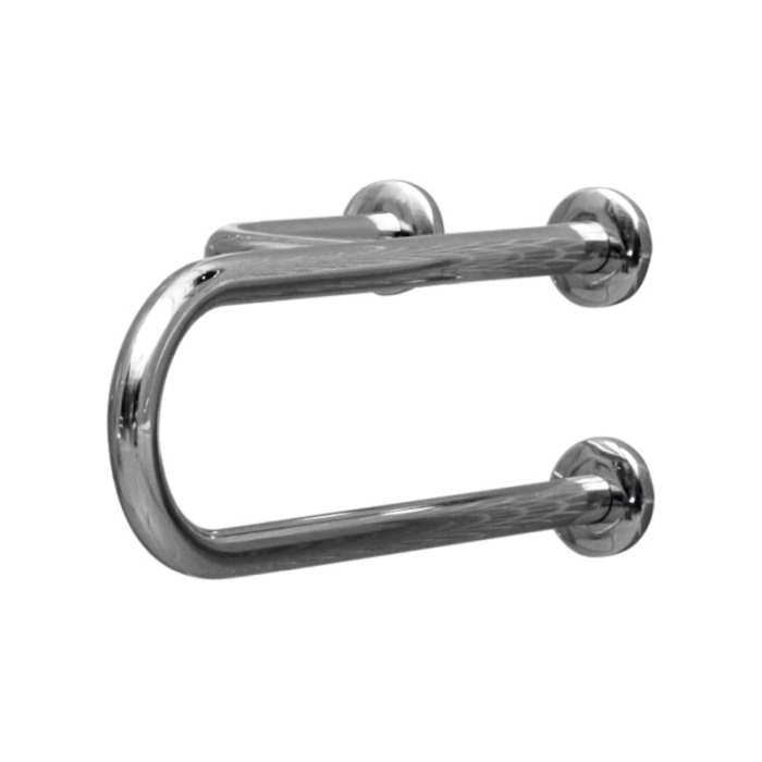 Maner Cersanit, Etiuda, de sprijin, de stanga, 55 cm, inox [1]