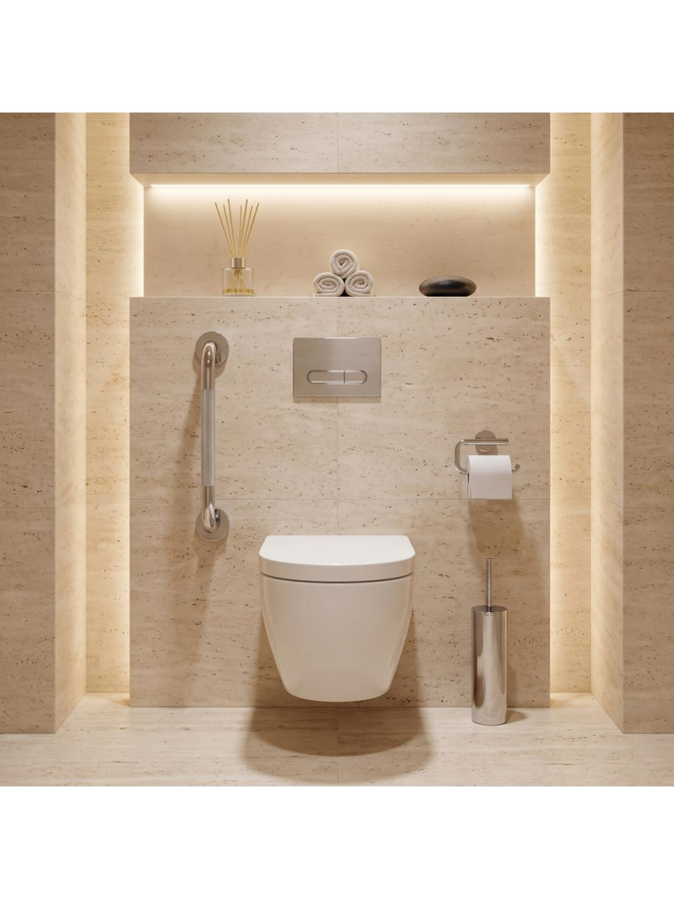 Maner de baie anti-alunecare 104 crom inox 430mm montaj suruburi [5]
