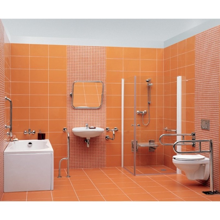 Maner fix Cersanit, Etiuda, 60x12x25 cm, inox [3]