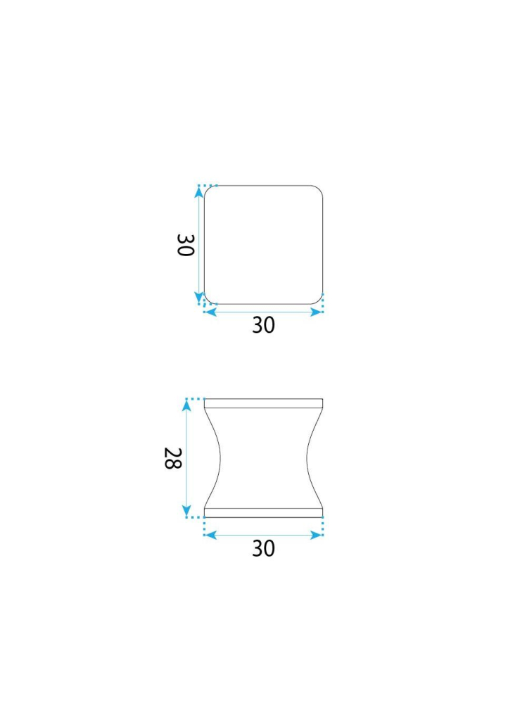 Maner usa dus Rea 04 crom alama 30x28x30 mm [10]