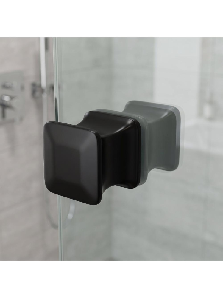 Maner usa dus Rea 04 negru mat alama 30x28x30 mm montaj suruburi [4]