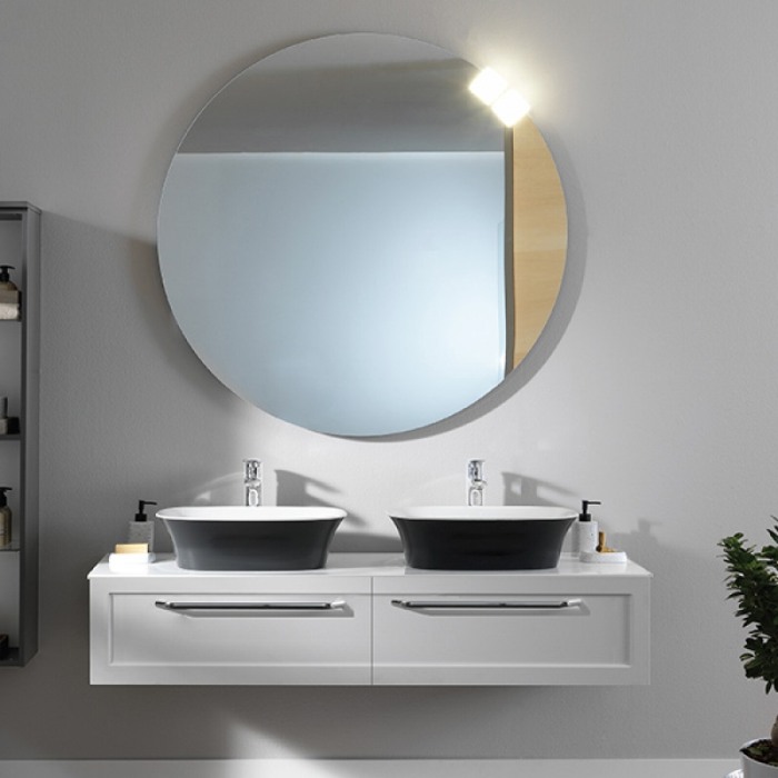Masca cu blat pentru lavoar, Kolpasan, Blanche, 150 cm, alb [3]