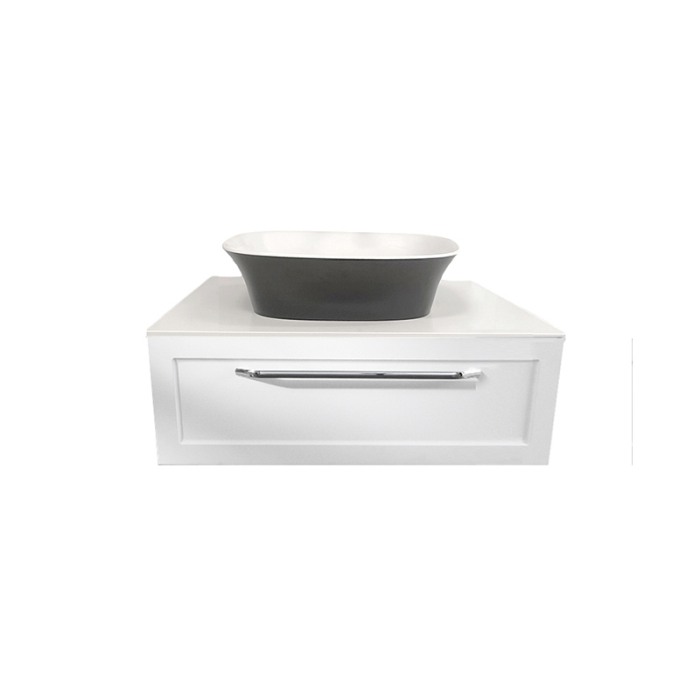 Masca cu blat pentru lavoar, Kolpasan, Blanche, 75 cm, alb [1]