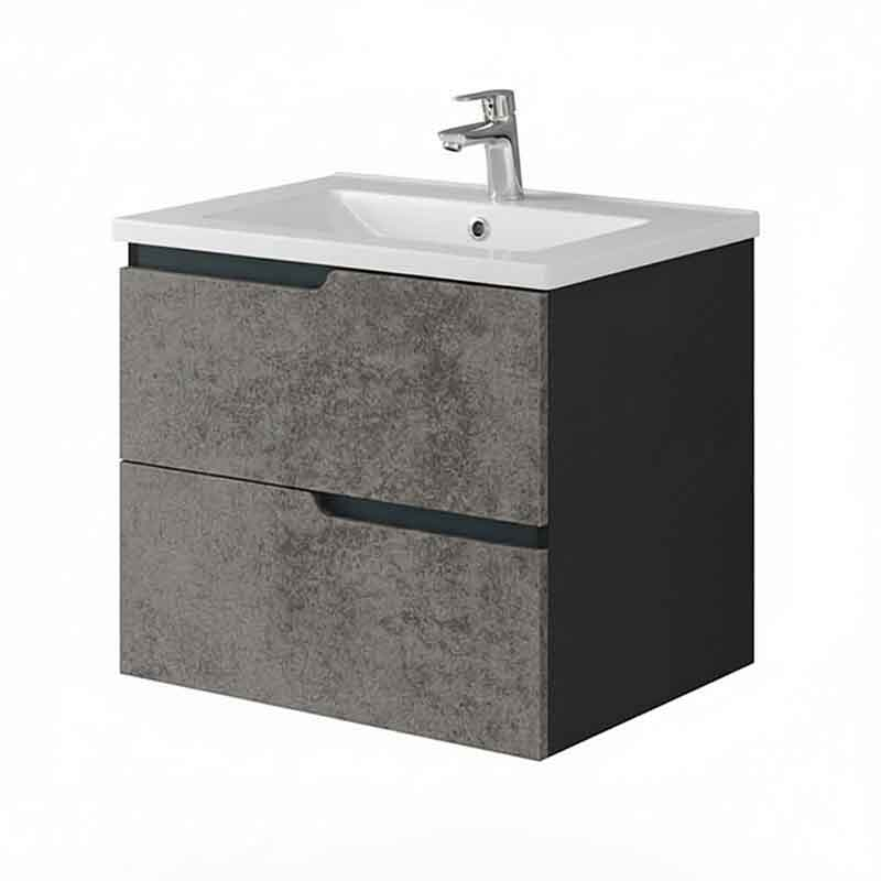 Mobilier pentru lavoar încastrat Fluminia Bari 60 cm urban grey [1]