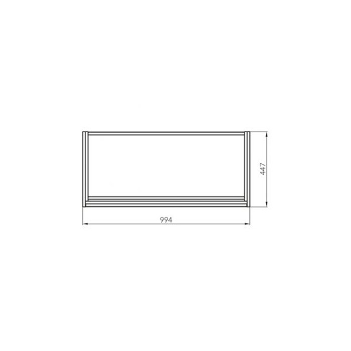 Mobilier suspendat Cersanit, Crea, cu doua sertare, 100 cm, stejar [3]