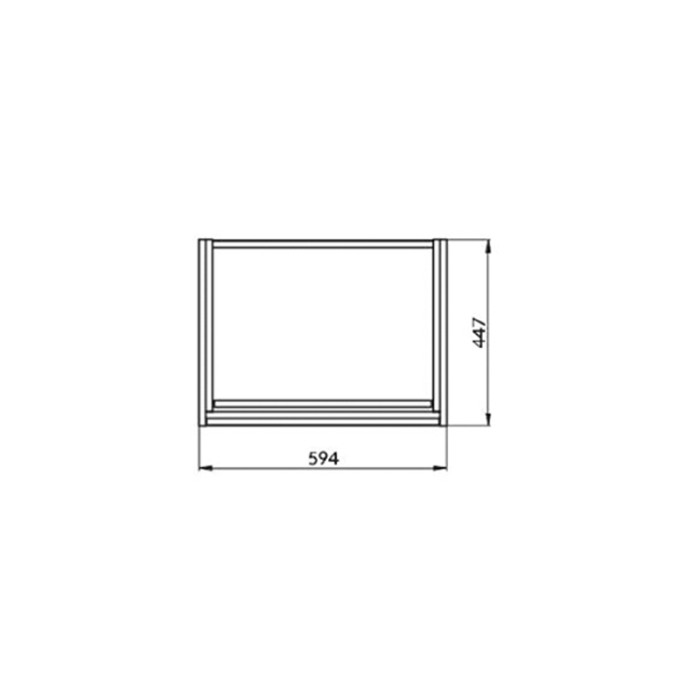 Mobilier suspendat Cersanit, Crea, cu doua sertare, 60 cm, gri [3]