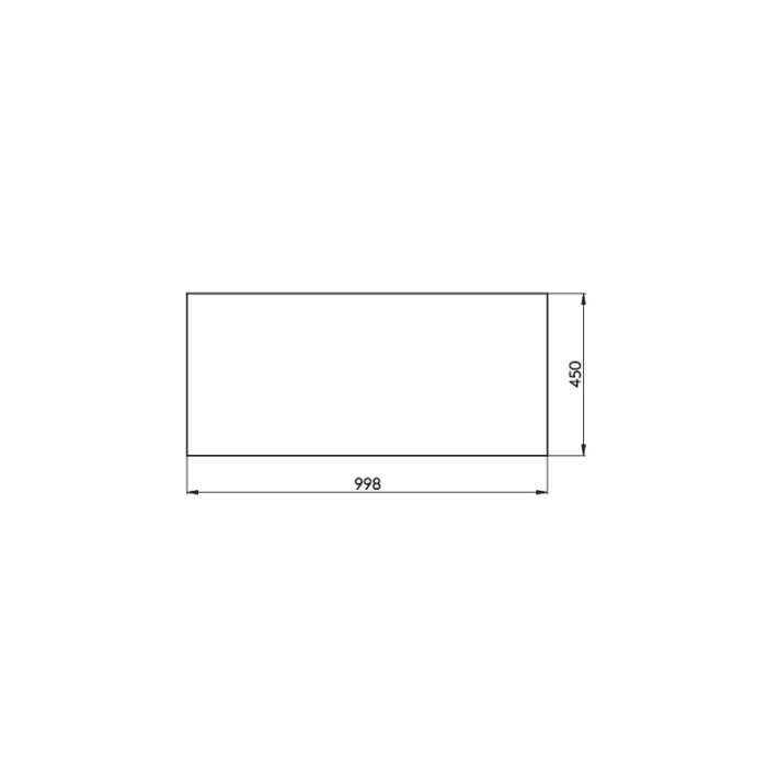 Mobilier suspendat Cersanit, Crea, pentru lavoar pe blat, 100 cm, alb [3]