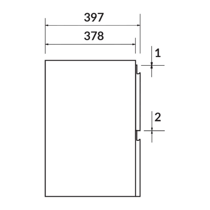 Mobilier suspendat, Cersanit, Moduo, pentru lavoar incastrabil, 50 cm, alb [3]