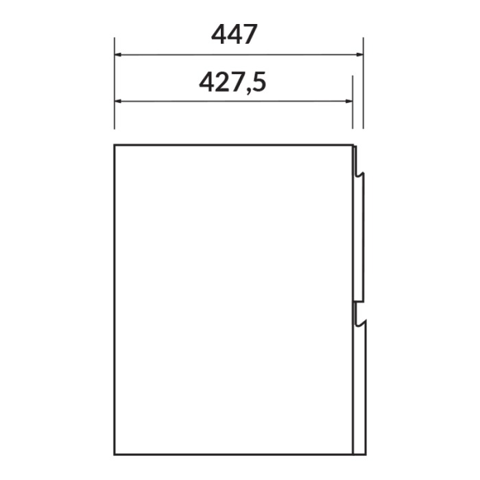 Mobilier suspendat Cersanit, Moduo, pentru lavoar incastrabil, 60 cm, alb [3]